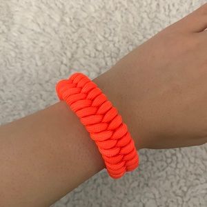 Neon Orange Paracord Bracelet